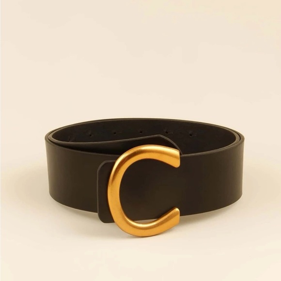 Black Leather Belt